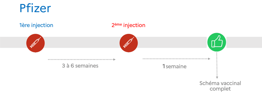 Le schéma vaccinal pfizer