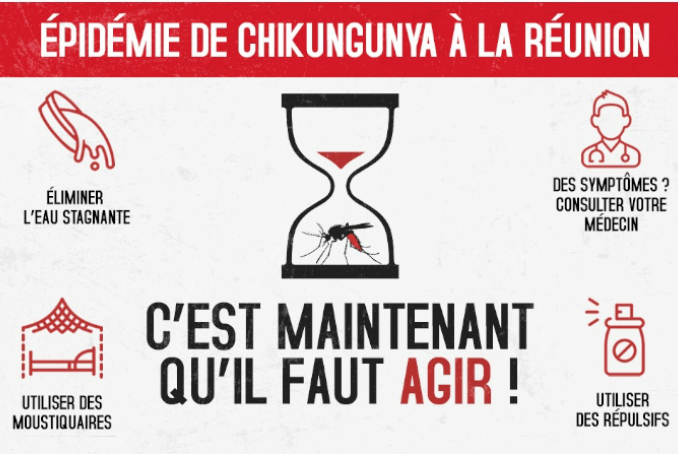 Epidémie de chikungunya à La Réunion : c'est maintenant qu'il faut agir ! 